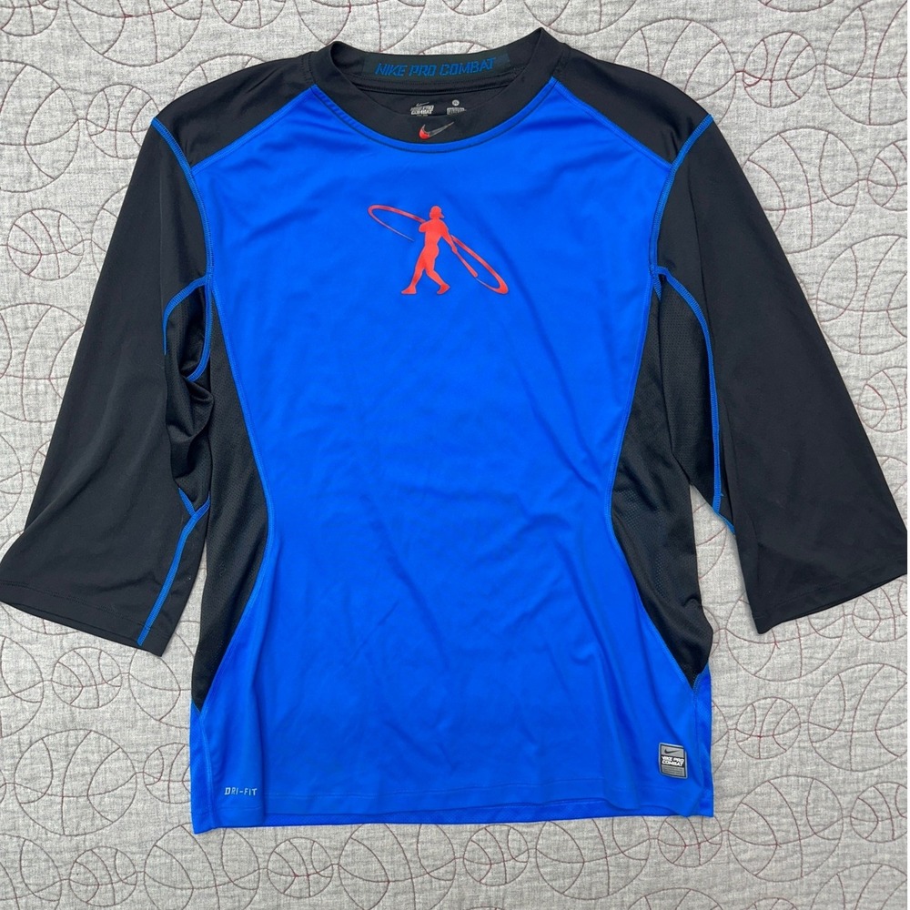 Nike Pro Combat Shirt Ken Griffey Jr Swingman Baseball Graphic Tee / Mens XL